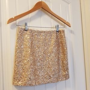 TOPSHOP PELMET MINI SKIRT SIZE 2 XS NWT SEQUIN